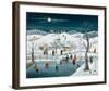 The Hockey Game-null-Framed Art Print