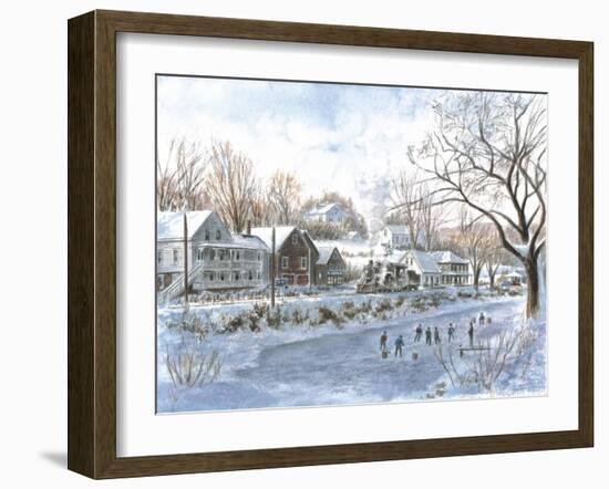 The Hockey Game-Stanton Manolakas-Framed Giclee Print