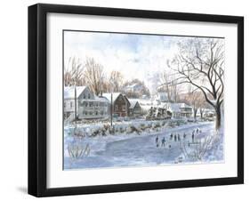 The Hockey Game-Stanton Manolakas-Framed Giclee Print