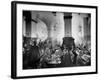 The Hofbrauhaus with Patrons Sitting at Long Tables Holding Large Steins of Beer-Ralph Crane-Framed Premium Photographic Print