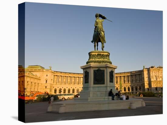 The Hofburg Palace on the Heldenplatz, Vienna, Austria, Europe-Michael Runkel-Stretched Canvas