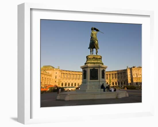 The Hofburg Palace on the Heldenplatz, Vienna, Austria, Europe-Michael Runkel-Framed Photographic Print