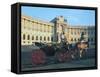 The Hofburg with Carriage, Vienna, Austria-Peter Thompson-Framed Stretched Canvas