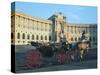 The Hofburg with Carriage, Vienna, Austria-Peter Thompson-Stretched Canvas