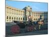 The Hofburg with Carriage, Vienna, Austria-Peter Thompson-Mounted Photographic Print