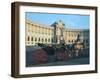 The Hofburg with Carriage, Vienna, Austria-Peter Thompson-Framed Photographic Print