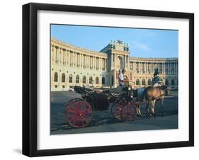 The Hofburg with Carriage, Vienna, Austria-Peter Thompson-Framed Photographic Print