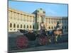 The Hofburg with Carriage, Vienna, Austria-Peter Thompson-Mounted Photographic Print