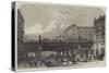 The Holborn Valley Viaduct, in Course of Construction-Frank Watkins-Stretched Canvas