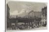 The Holborn Valley Viaduct, in Course of Construction-Frank Watkins-Stretched Canvas