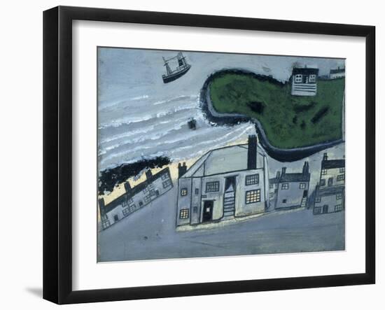 The Hold House Port Mear Square Island Port Mear Beach-Alfred Wallis-Framed Giclee Print