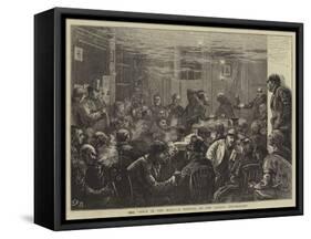 The Hole in the Wall, a Meeting of the London Republicans-Edward Frederick Brewtnall-Framed Stretched Canvas