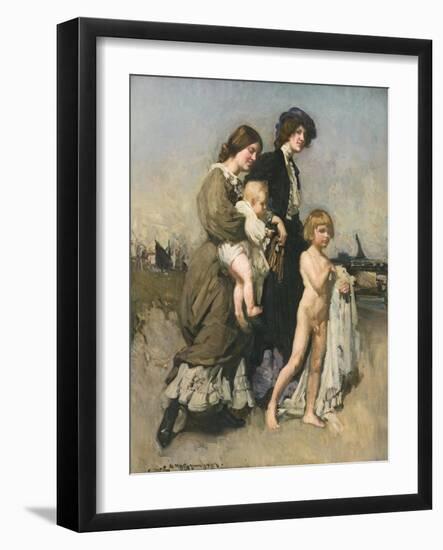 The Holiday Group, 1907-George Washington Lambert-Framed Giclee Print