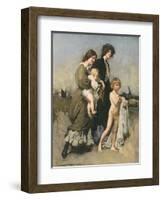 The Holiday Group, 1907-George Washington Lambert-Framed Giclee Print