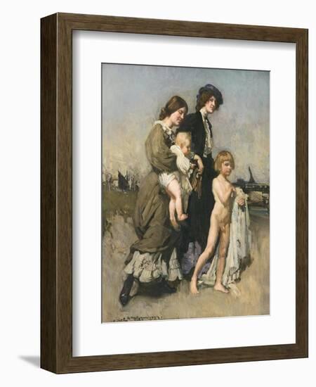 The Holiday Group, 1907-George Washington Lambert-Framed Giclee Print