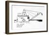 The Holiday Monighan Dragline-William Heath Robinson-Framed Art Print