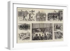The Holiday Season, Arrival of a Circus in a Country Town-William Ralston-Framed Giclee Print