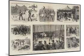 The Holiday Season, Arrival of a Circus in a Country Town-William Ralston-Mounted Giclee Print