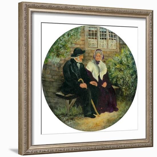 The Holland Family at Lane Ends Green, 1848-null-Framed Giclee Print