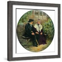 The Holland Family at Lane Ends Green, 1848-null-Framed Giclee Print