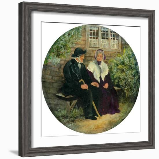 The Holland Family at Lane Ends Green, 1848-null-Framed Giclee Print