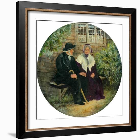 The Holland Family at Lane Ends Green, 1848-null-Framed Giclee Print