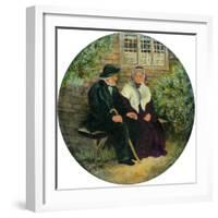 The Holland Family at Lane Ends Green, 1848-null-Framed Giclee Print