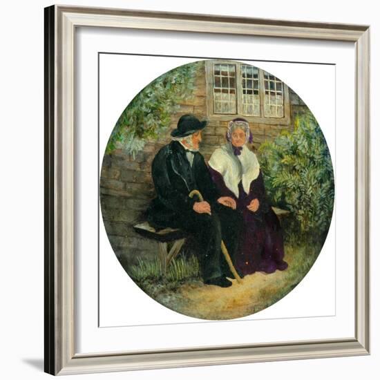 The Holland Family at Lane Ends Green, 1848-null-Framed Giclee Print
