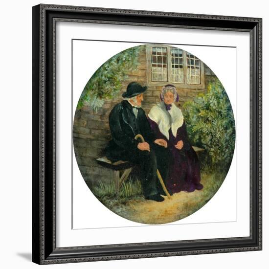 The Holland Family at Lane Ends Green, 1848-null-Framed Giclee Print