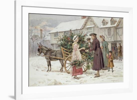 The Holly Cart-George Goodwin Kilburne-Framed Giclee Print