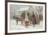 The Holly Cart-George Goodwin Kilburne-Framed Giclee Print