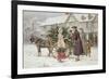 The Holly Cart-George Goodwin Kilburne-Framed Giclee Print