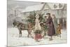 The Holly Cart-George Goodwin Kilburne-Mounted Giclee Print