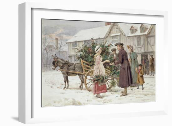 The Holly Cart-George Goodwin Kilburne-Framed Giclee Print