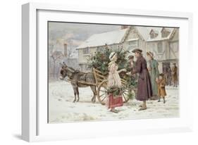 The Holly Cart-George Goodwin Kilburne-Framed Giclee Print