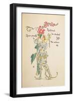 The Hollyhock from the 'Flora's Feast'-Walter Crane-Framed Giclee Print