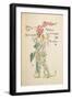 The Hollyhock from the 'Flora's Feast'-Walter Crane-Framed Giclee Print