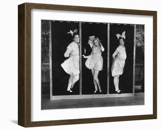 The Hollywood Review of 1929, from Left: Marie Dressler, Bessie Love, Polly Moran, 1929-null-Framed Photo