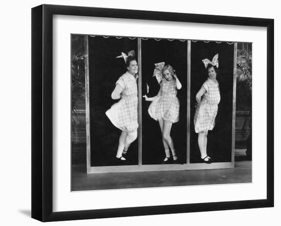 The Hollywood Review of 1929, from Left: Marie Dressler, Bessie Love, Polly Moran, 1929-null-Framed Photo