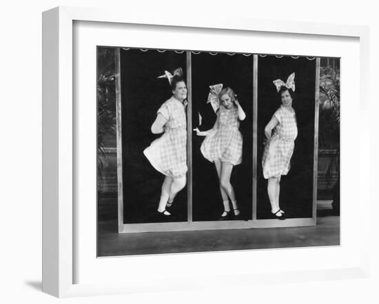 The Hollywood Review of 1929, from Left: Marie Dressler, Bessie Love, Polly Moran, 1929-null-Framed Photo