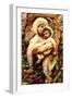 The Holy Child with Rotting Fruit, 2022, (digital)-Trygve Skogrand-Framed Giclee Print