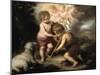 The Holy Children with a Shell, 1670-1675-Bartolomé Esteban Murillo-Mounted Giclee Print