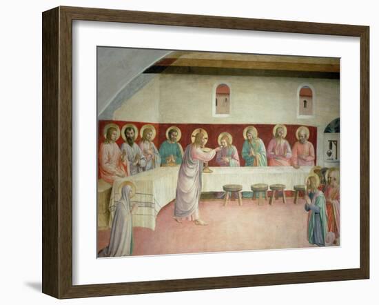 The Holy Communion and the Last Supper-Fra Angelico-Framed Giclee Print