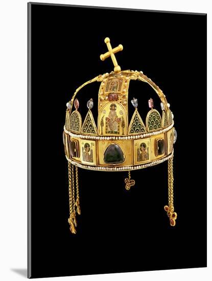 The Holy Crown of Hungary, 11th-12th Century-Byzantine-Mounted Giclee Print