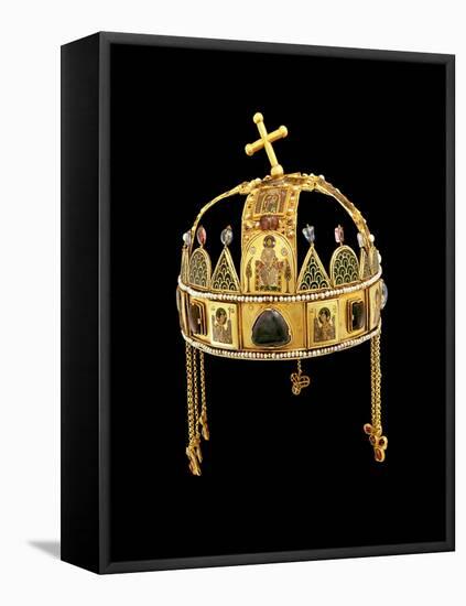 The Holy Crown of Hungary, 11th-12th Century-Byzantine-Framed Stretched Canvas