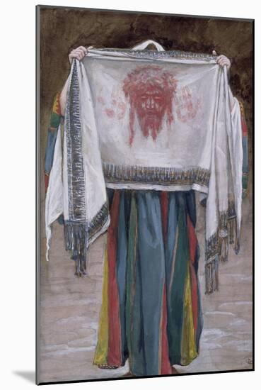 The Holy Face for 'The Life of Christ', C.1884-96 (W/C and Gouache on Paperboard)-James Jacques Joseph Tissot-Mounted Giclee Print