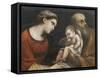 The Holy Family, 1615-16-Guercino-Framed Stretched Canvas