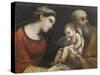 The Holy Family, 1615-16-Guercino-Stretched Canvas