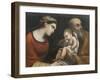 The Holy Family, 1615-16-Guercino-Framed Giclee Print