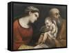 The Holy Family, 1615-16-Guercino-Framed Stretched Canvas